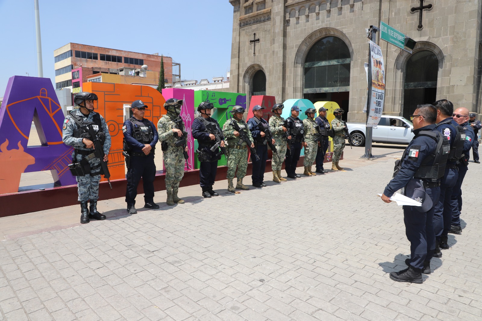 Despliegan autoridades de seguridad operativo 'Cero Tolerancia' en Apizaco